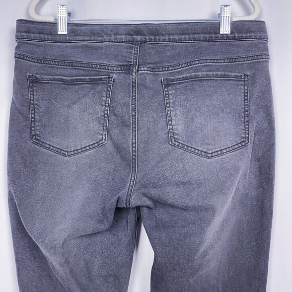 J. Jill 5 Pocket Leggings Jeans‎ Size 12 Gray Faded Black Stretch Denim Mid Rise - Picture 16 of 16